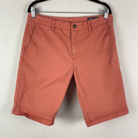 Bonobos Chino Shorts Mens 33 x 11 Washed Red Stretch - Picture 1 of 11